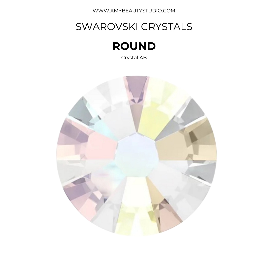 SWAROVSKI® 2058 Round Dental Gems - Crystal AB