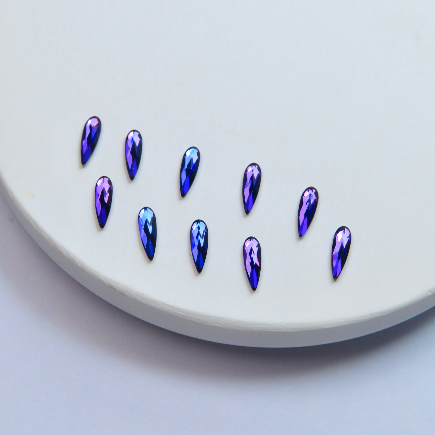 Pack 10 raindrop SWAROVSKI® - Crystal Heliotrope