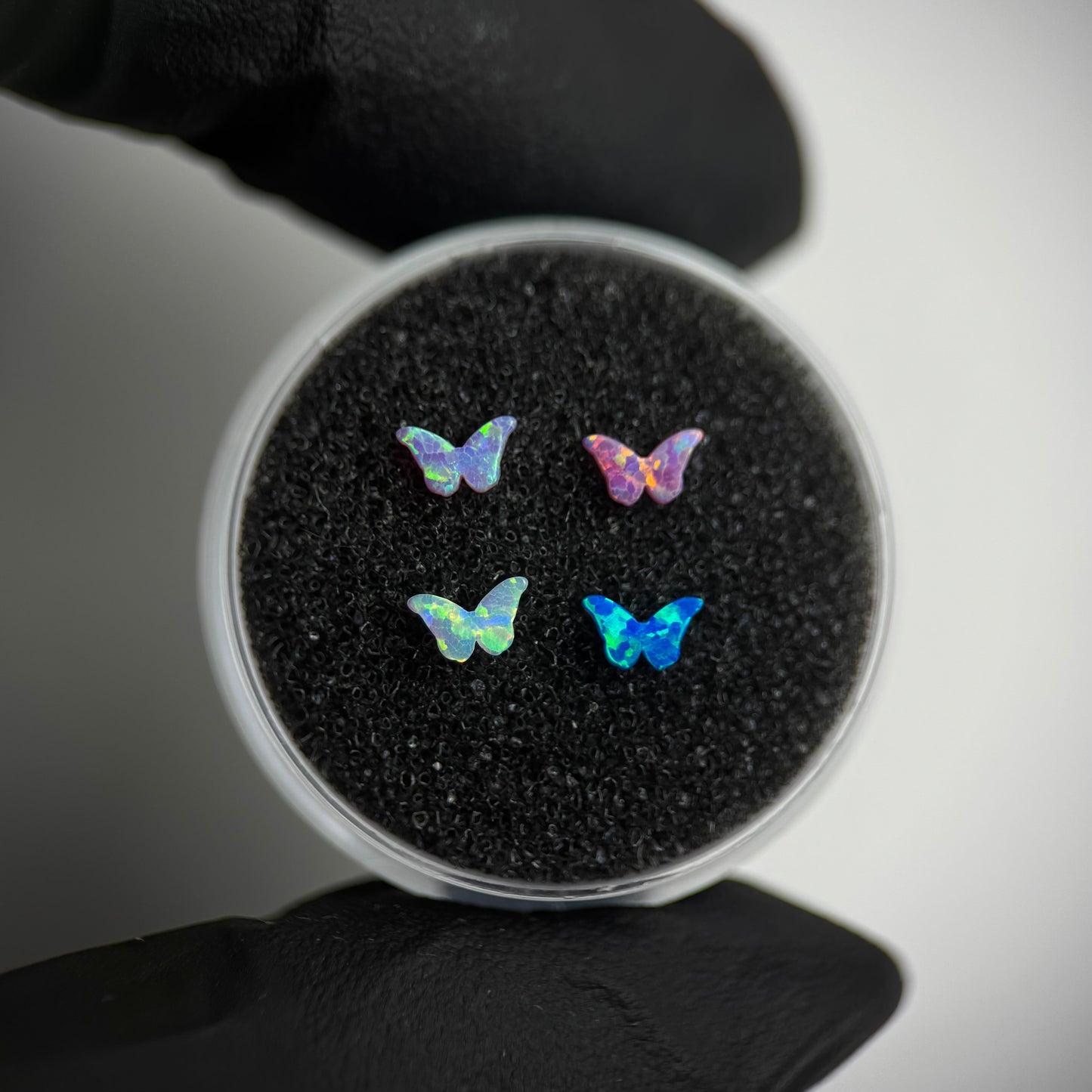 Gema dental de ópalo en forma de Mariposa