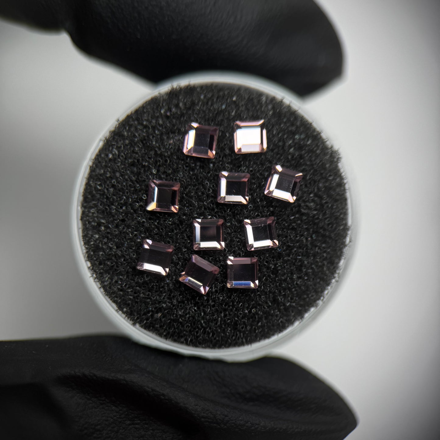 Pack 10 cuadrados SWAROVSKI® - Light Pink