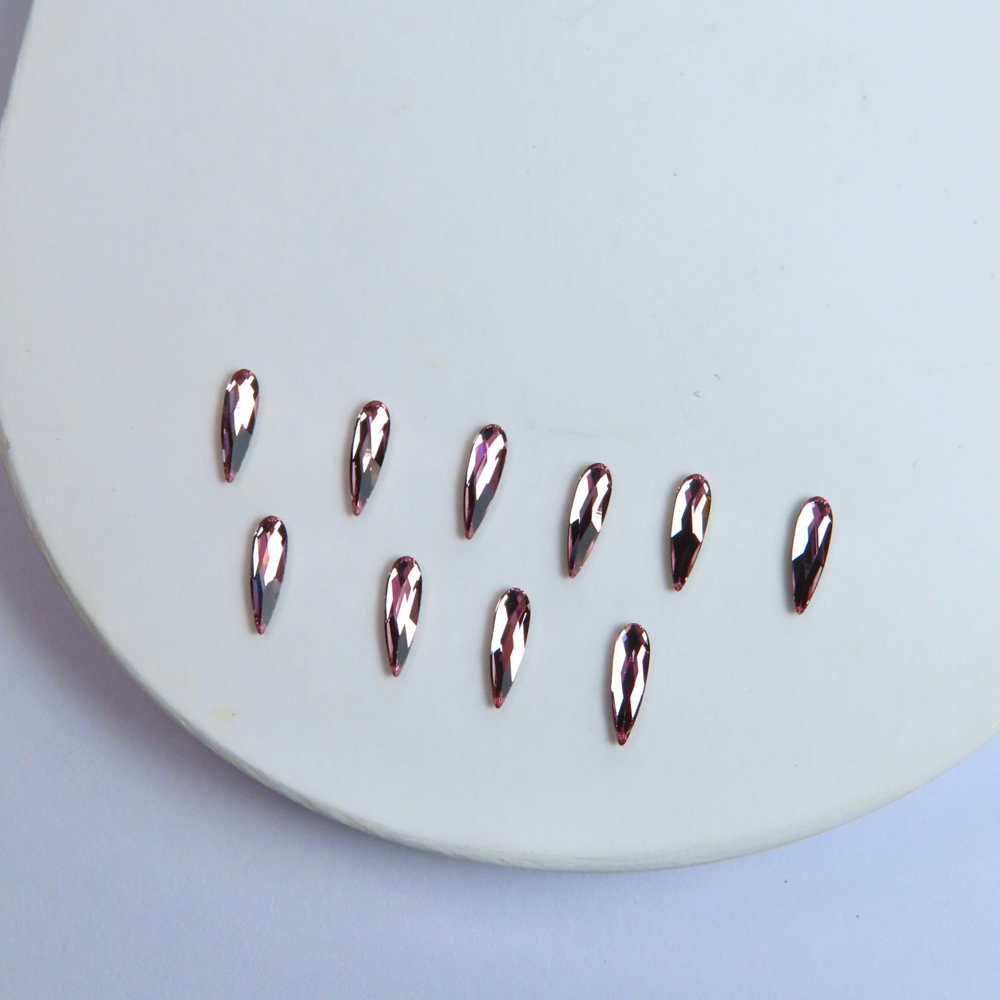 Pack 10 raindrop SWAROVSKI® - Light Rose