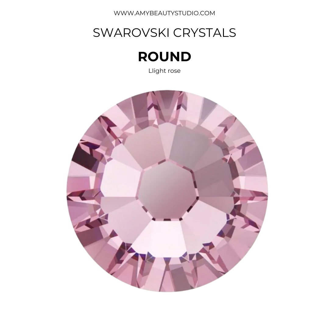 Gemas dentales SWAROVSKI® 2058 redondos - Light Rose