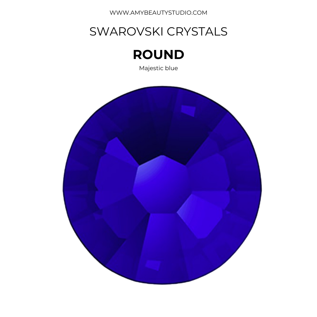 Cristales SWAROVSKI® 2058 redondos - Majestic Blue