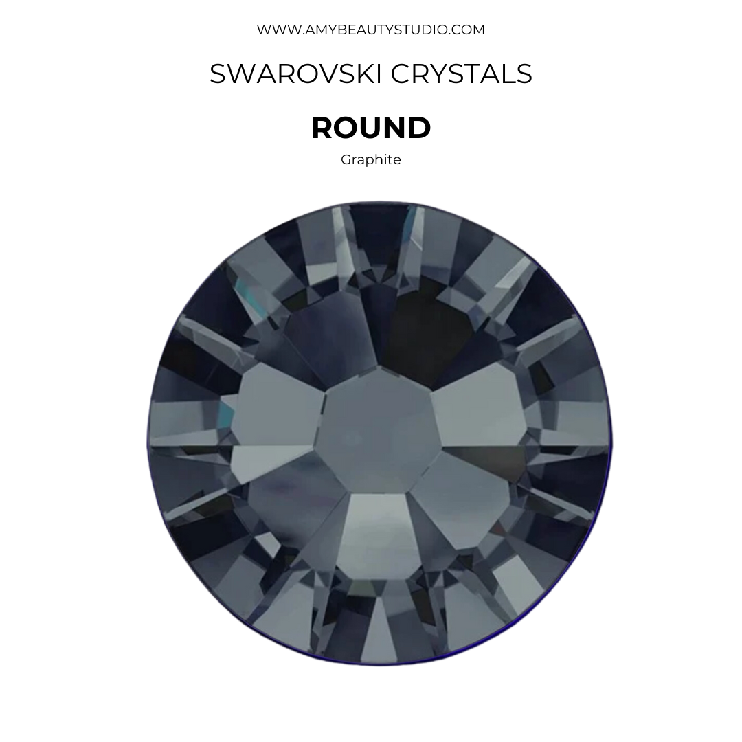 Cristales SWAROVSKI® 2058 redondos - Graphite