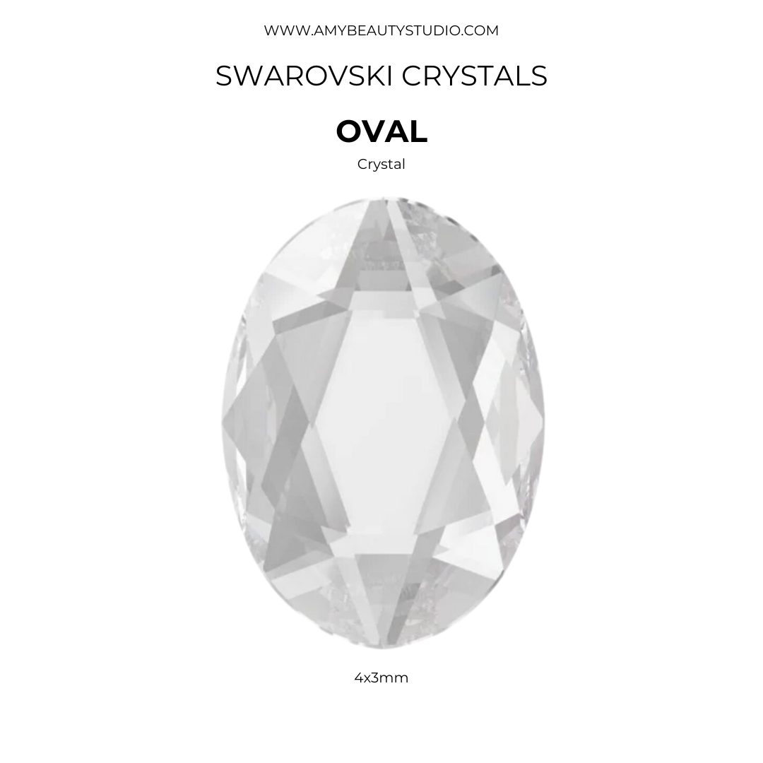 Packung mit 10 SWAROVSKI® Ovalen - Kristall