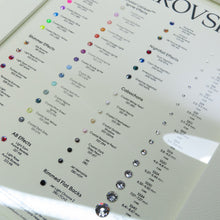 Official Swarovski® Color Chart