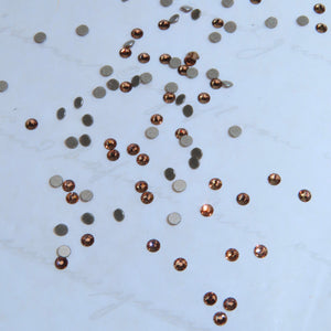 Gemas dentales SWAROVSKI® 2058 redondos - Light Smoked Topaz