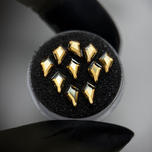 Pack of 10 SWAROVSKI® Comet Dental Gems - Crystal Golden Shadow