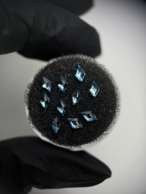 Pack 10 gemas dentales Diamond Shape SWAROVSKI® - Aquamarine