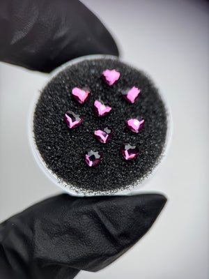 Pack de gemas dentales Corazón SWAROVSKI® - Fuchsia