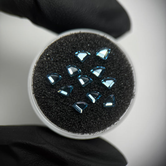 Pack 10 gemas dentales Connector SWAROVSKI® - Aquamarine