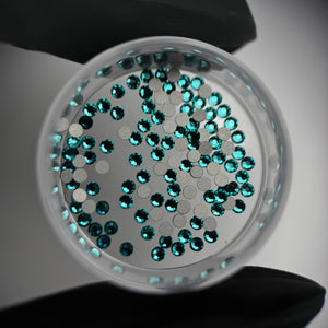 PRECIOSA® Runde Zahnsteine ​​- Blauer Zirkon