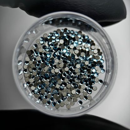 SWAROVSKI® 2000 round crystals - Aquamarine - SS3