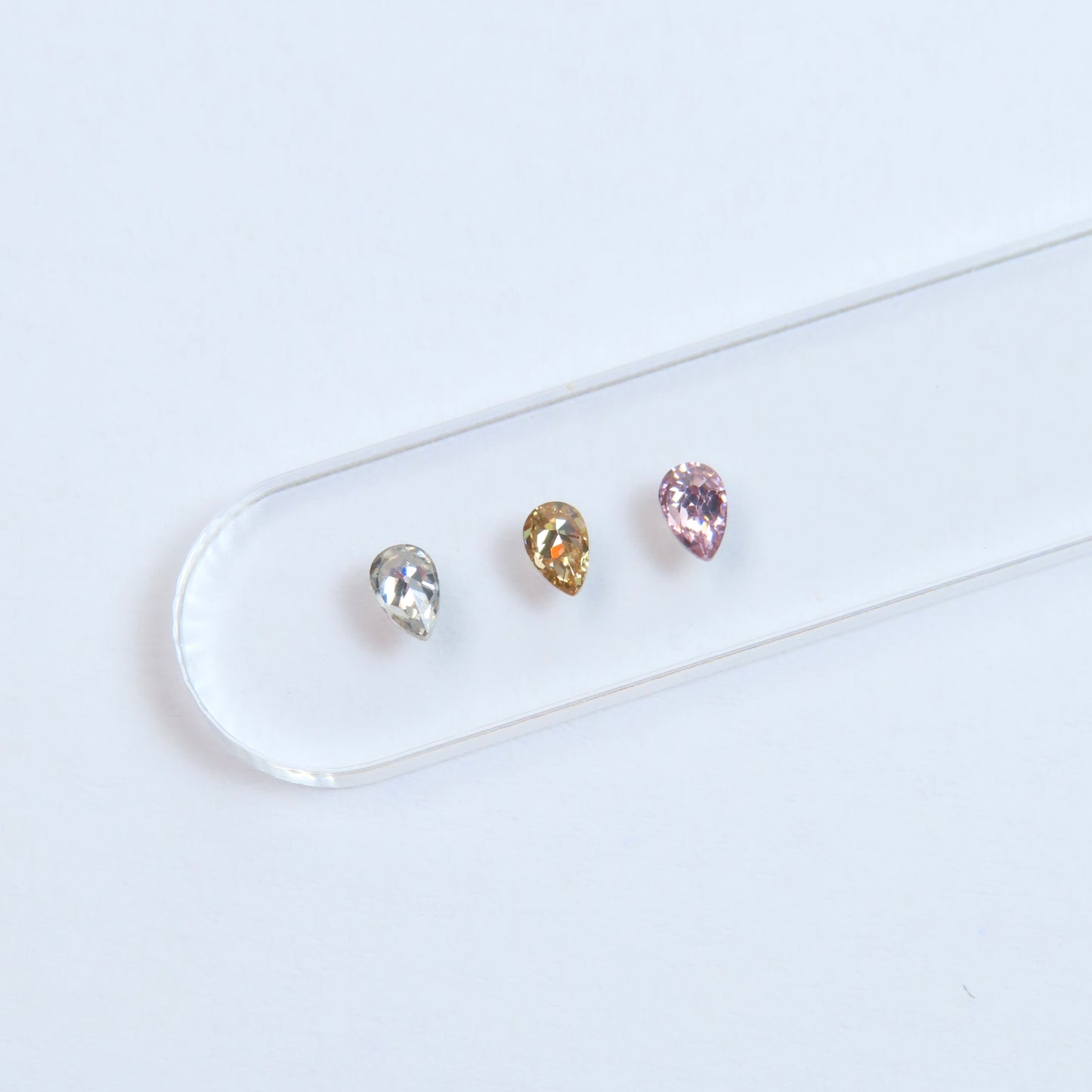 Mini lágrima de Circonita cúbica - 5 unidades