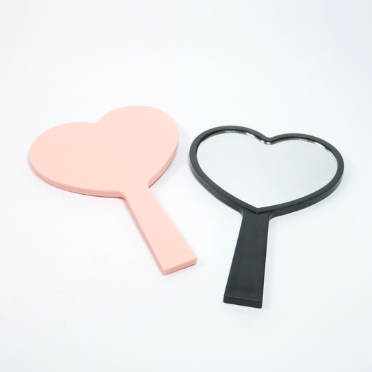 Espejo de mano en forma de corazón