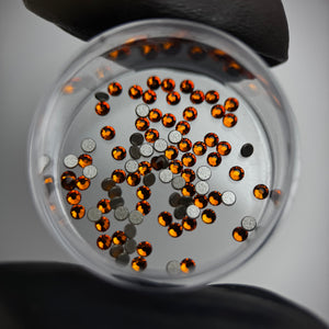 SWAROVSKI® Dental Gems 2058 Rund - Dunkelorange