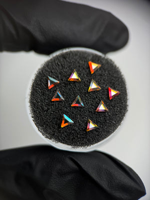 Packung mit 10 SWAROVSKI® Dreiecken - Crystal AB