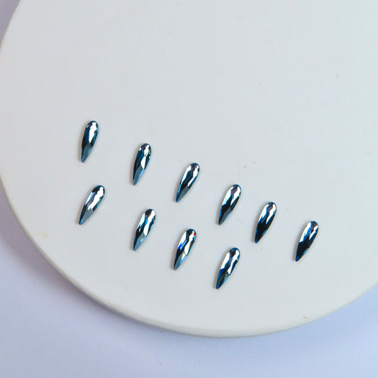 Pack 10 raindrop SWAROVSKI® - Aquamarine