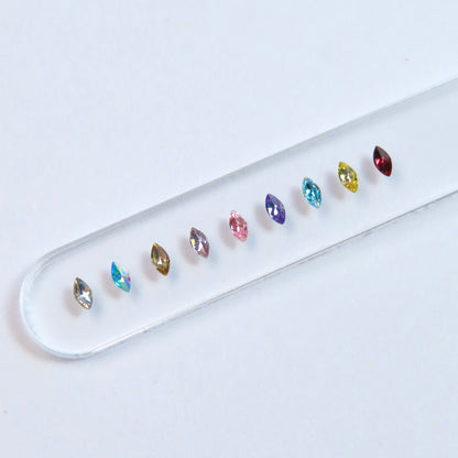 Mini-Marquise aus Zirkonia - Kristall - 10 Einheiten