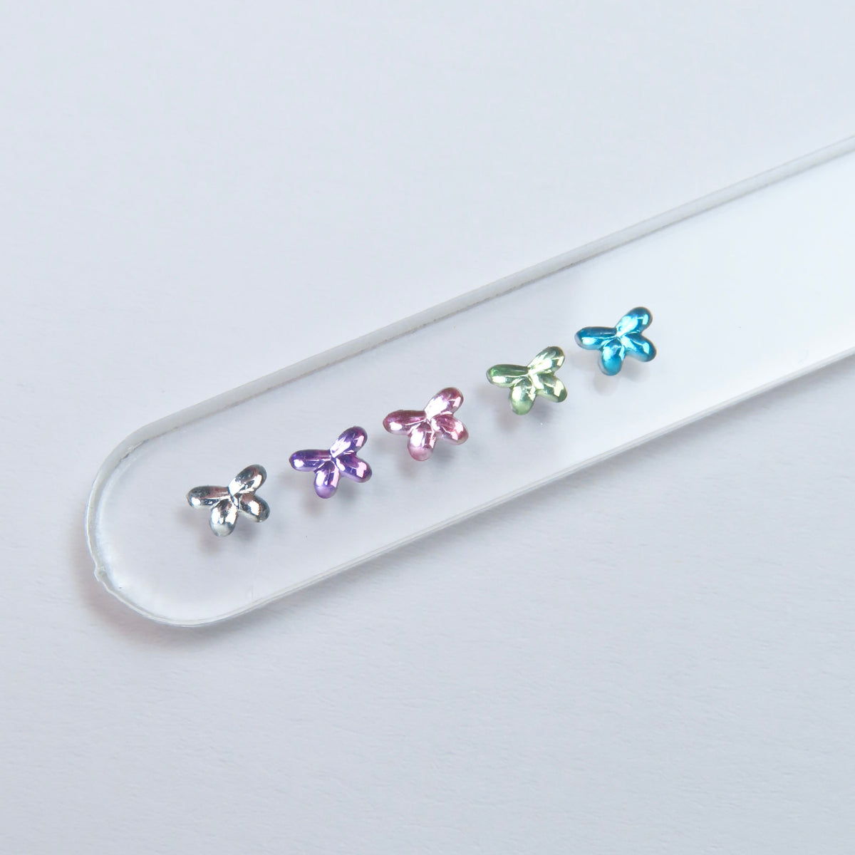Butterfly acrylic resin micro-gem - 5 units