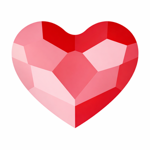SWAROVSKI® Heart Dental Gem Pack - Royred