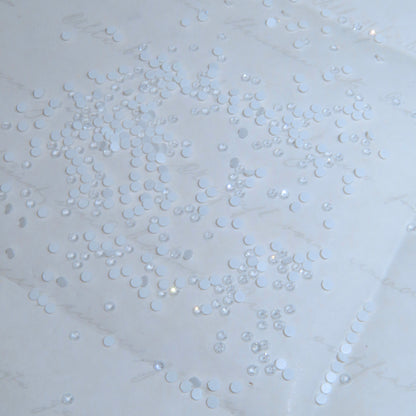 SWAROVSKI® 2058 runde Kristalle - Elektr. Weißes Ignite