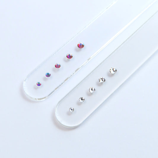 Surtido de gemas dentales SWAROVSKI® en todas las medidas - Crystal/Crystal AB - SS3 a SS7