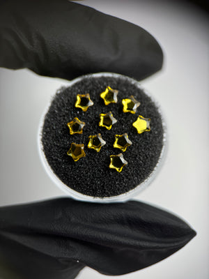 10er-Pack SWAROVSKI® Starflower Dental Gems - Citrin