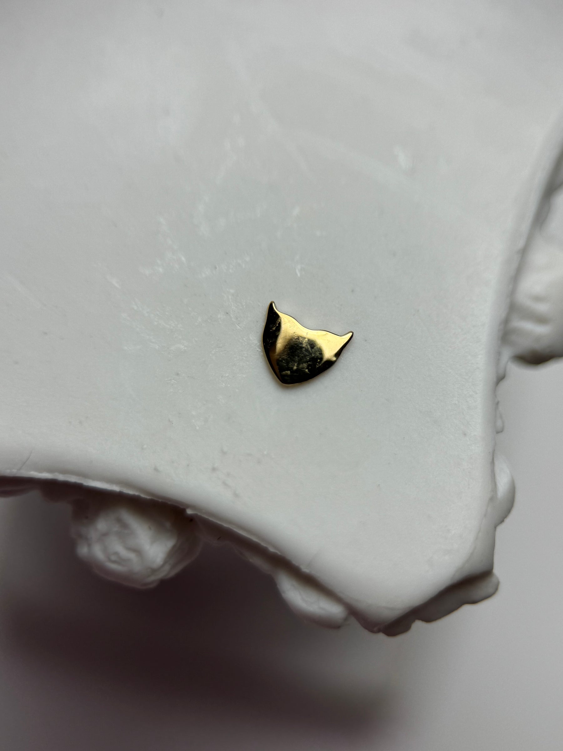 18k gold Evil heart piece