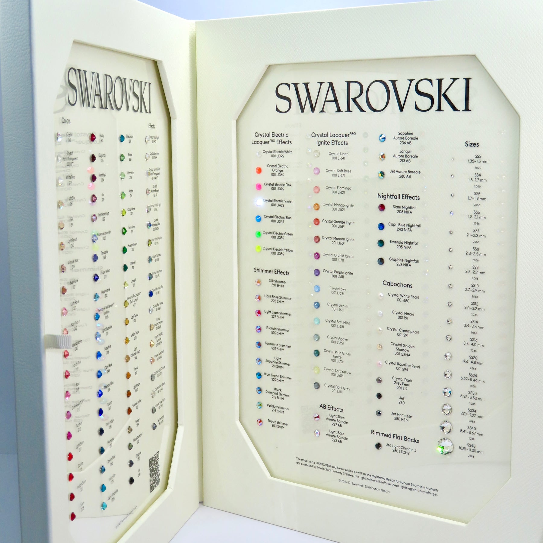 Official Swarovski® Color Chart - Pre-venta
