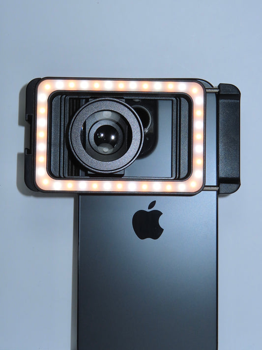 Lente Macro 15X con Luz LED para joyería dental