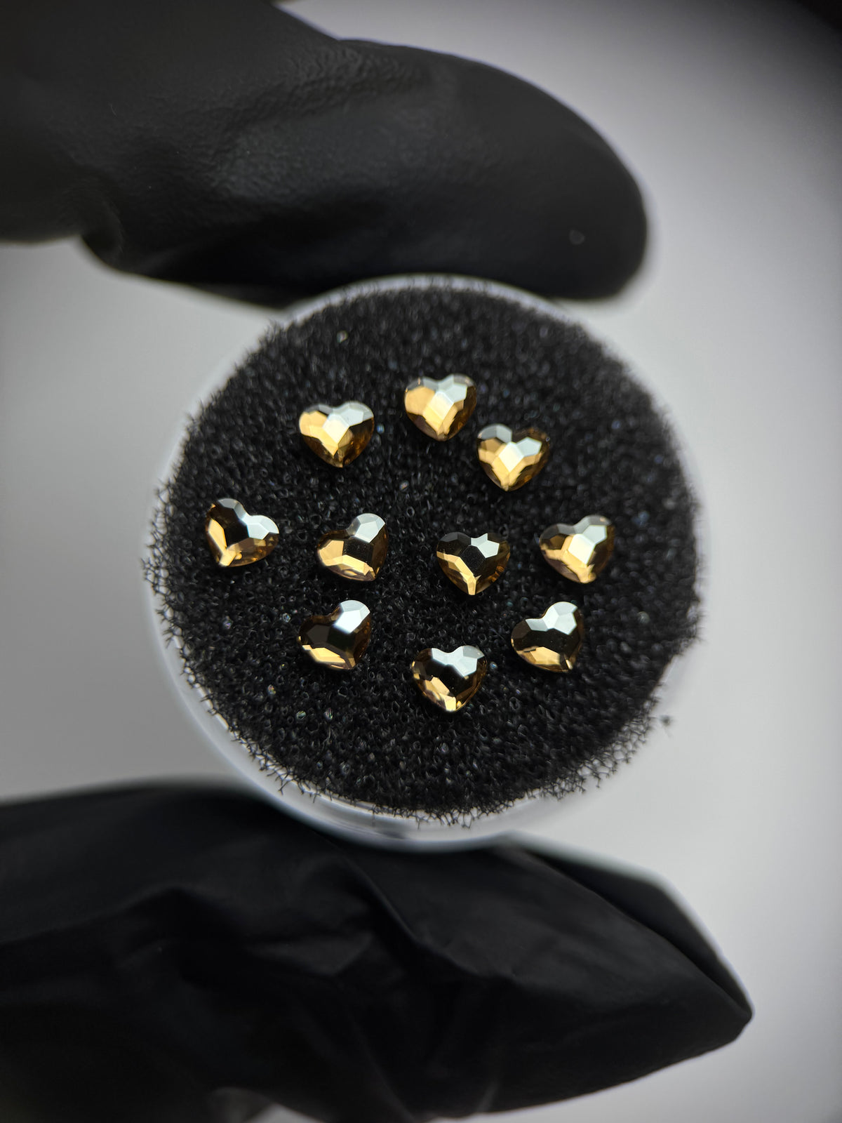 SWAROVSKI® Heart Dental Gem Pack - Crystal Golden Shadow