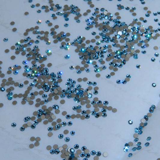 Cristales SWAROVSKI® 2000 redondos - Aquamarine -SS3