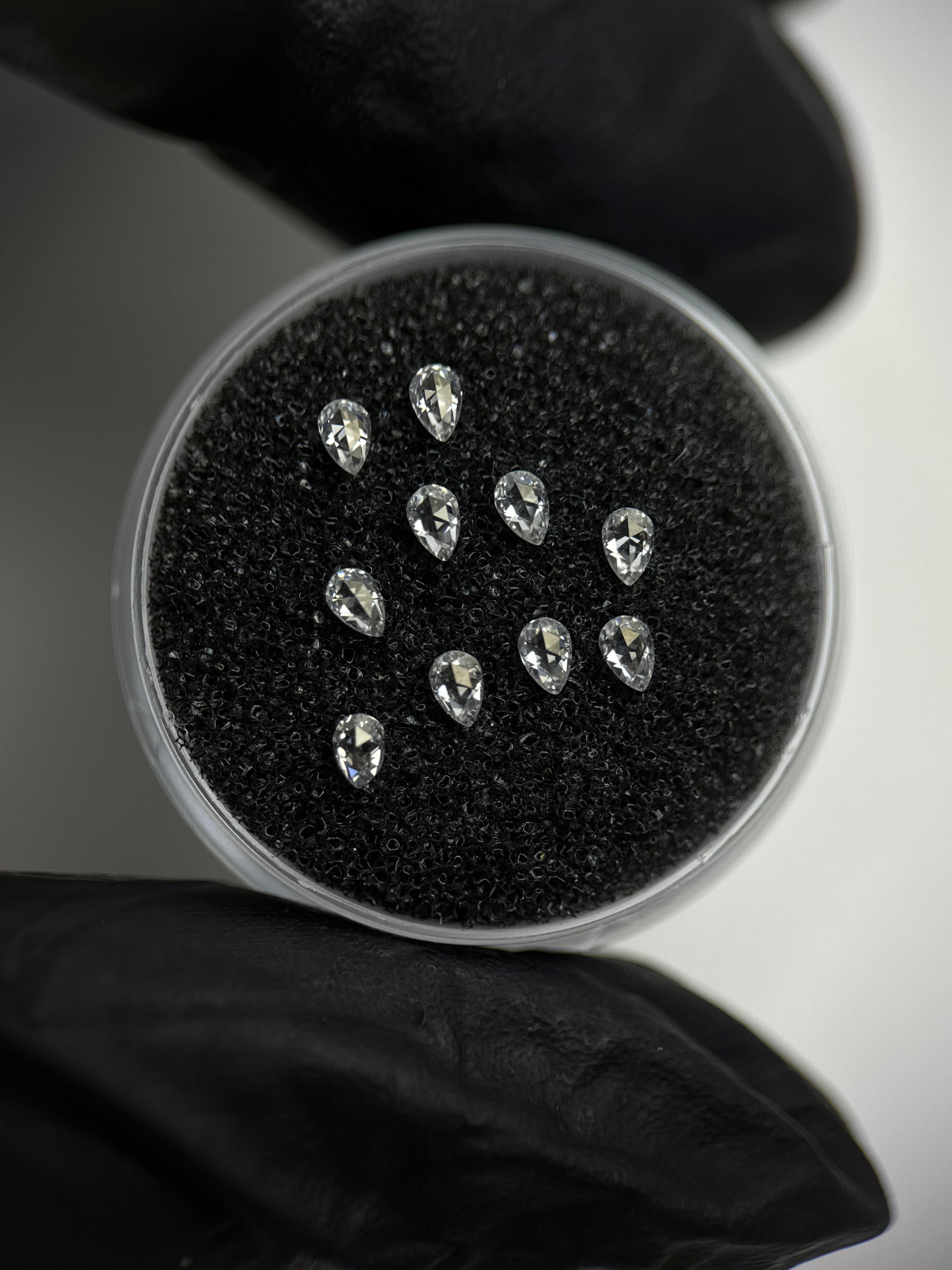 Moissanite Dental Gem - Drop 2x3mm