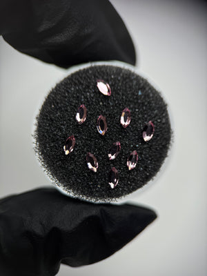 10er-Pack SWAROVSKI® Navette Dental Gems - Hellrosa