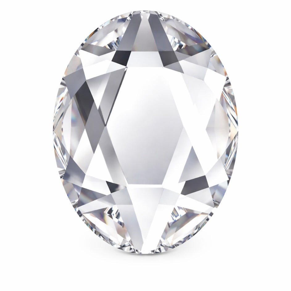 Pack of 10 SWAROVSKI® ovals - Crystal