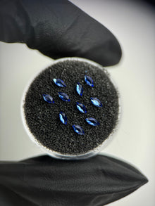 Packung mit 10 Marquise SWAROVSKI® - Saphir