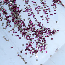 SWAROVSKI® Zahnsteine 2058 rund - Fuchsie
