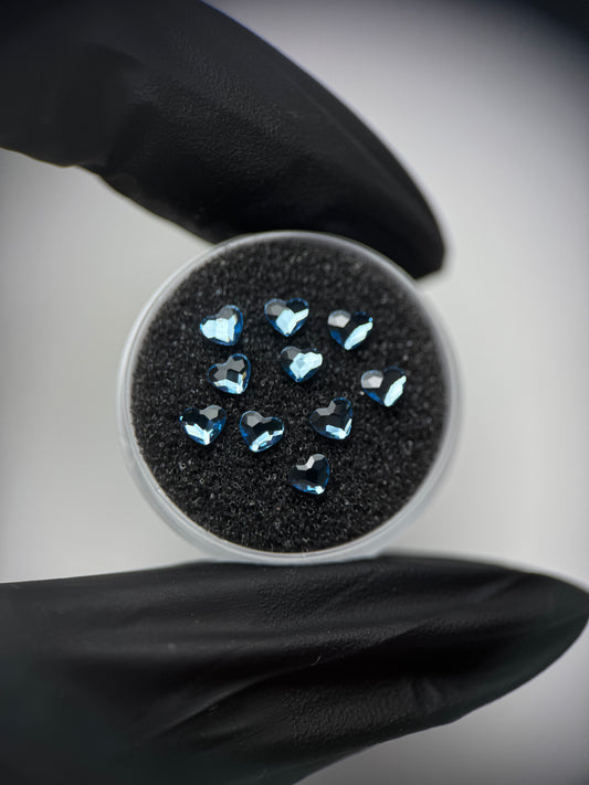 SWAROVSKI® Herzen-Paket - Aquamarin