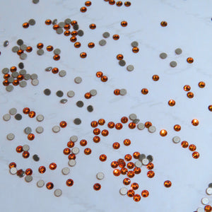 SWAROVSKI® Dental Gems 2058 Rund - Dunkelorange
