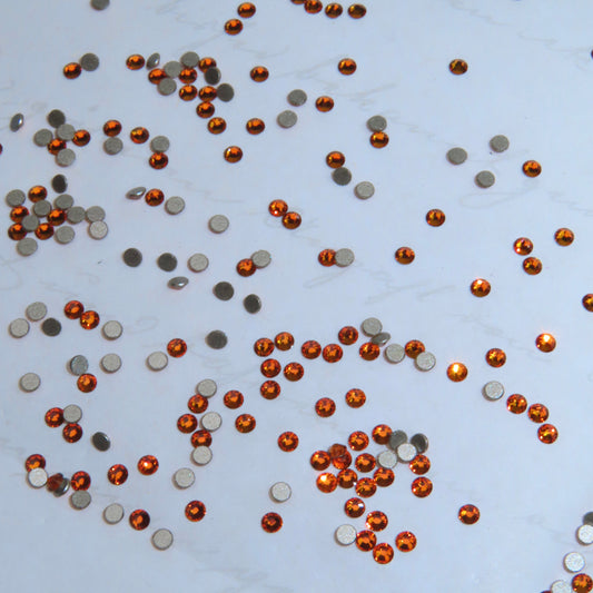 Gemas dentales SWAROVSKI® 2058 redondos - Dark Orange