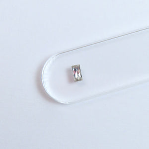 Mini-Baguette mit Zirkonia - Kristall - 5 Einheiten