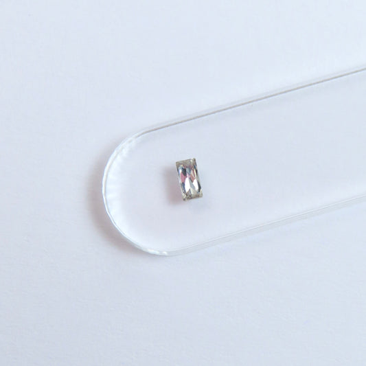 Mini baguette de Circonita cúbica - Crystal - 5 unidades