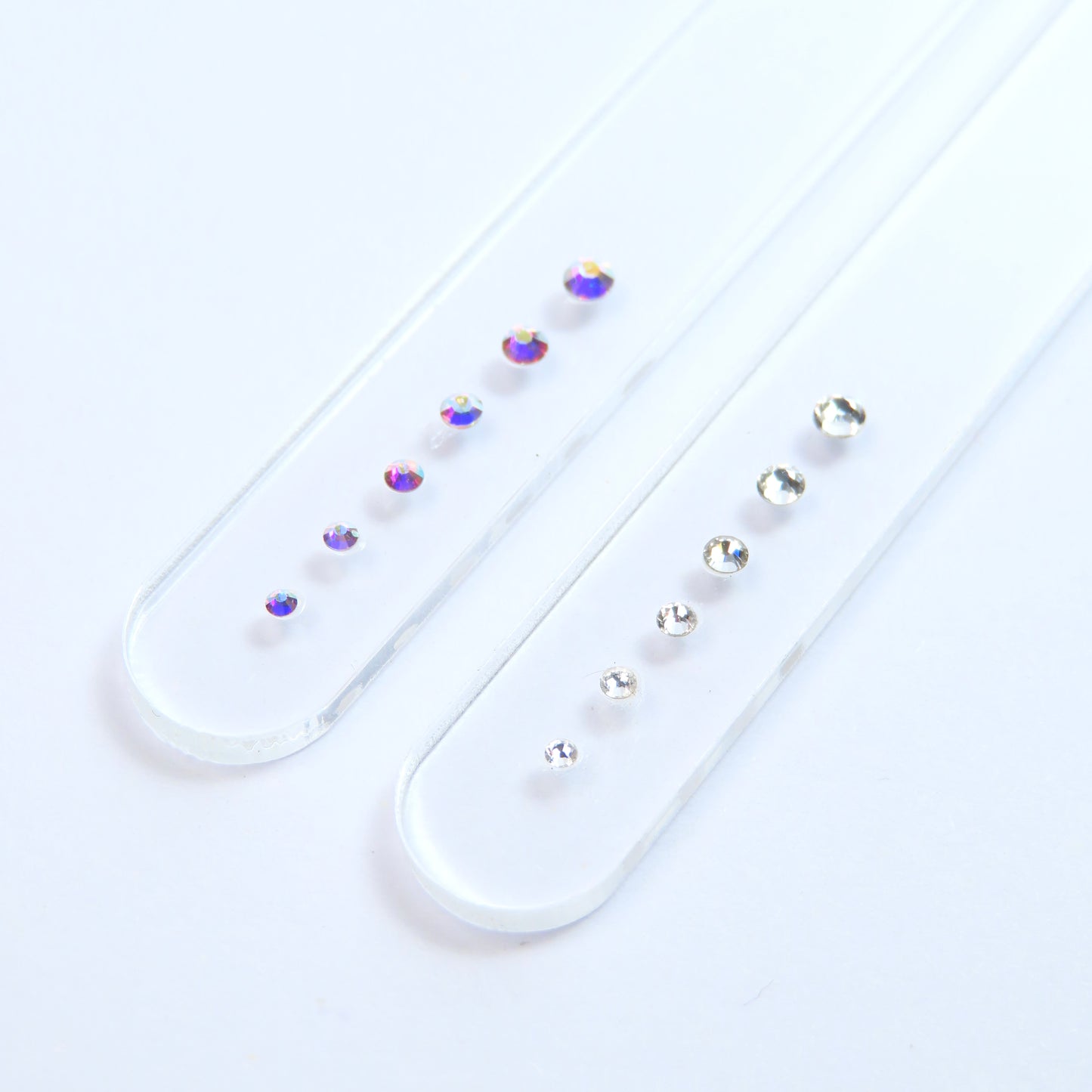 Surtido de gemas dentales PRECIOSA® en todas las medidas - Crystal/Crystal AB - SS2 a SS7