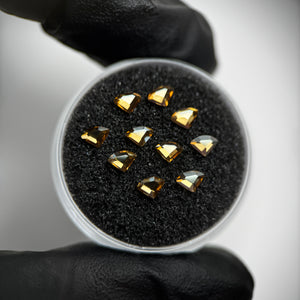 Pack 10 Connector SWAROVSKI® dental gems - Crystal Golden Shadow