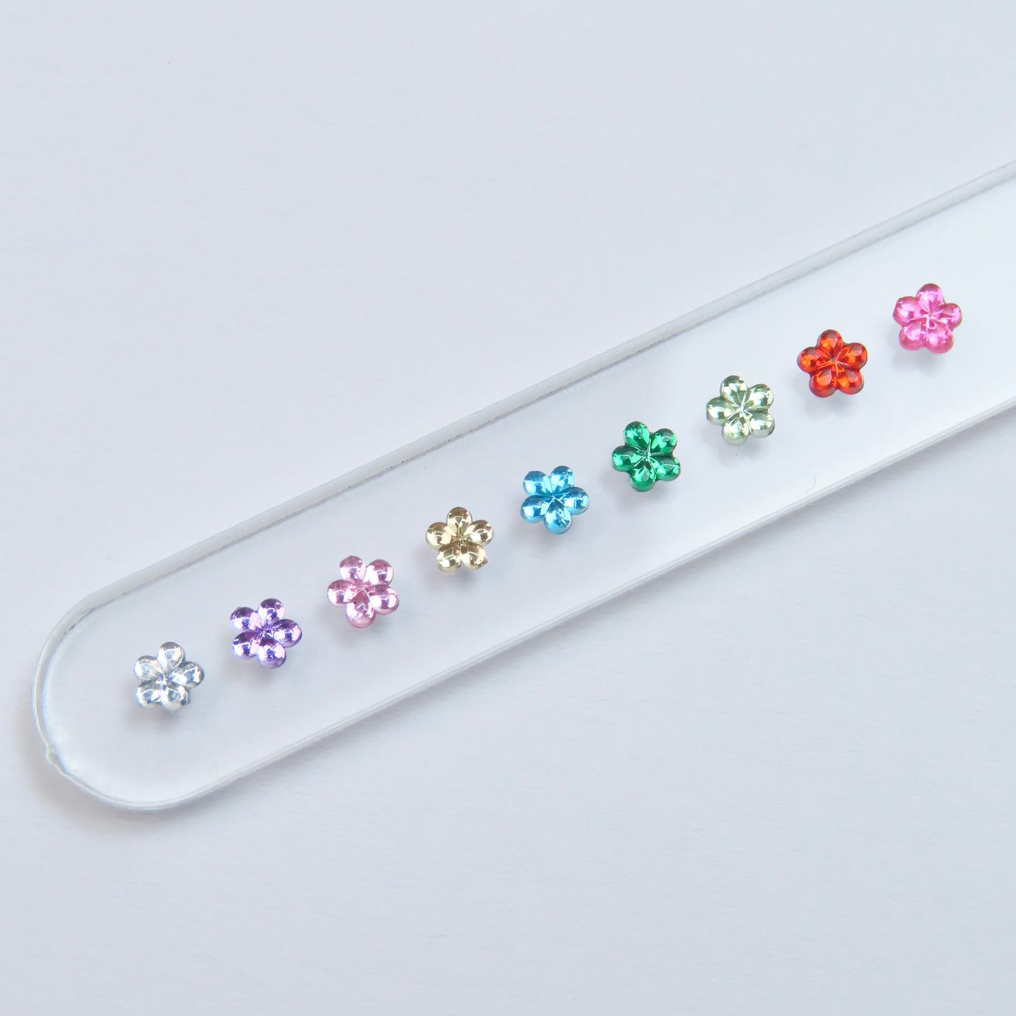 Micro gemas de resina acrílica Flor - 5 unidades