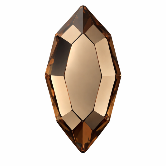 Pack de gemas dentales Navette SWAROVSKI® - Light Smoked Topaz