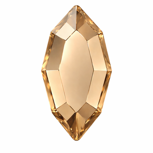 Packung mit 10 Navette SWAROVSKI® Zahnsteinen - Crystal Golden Shadow