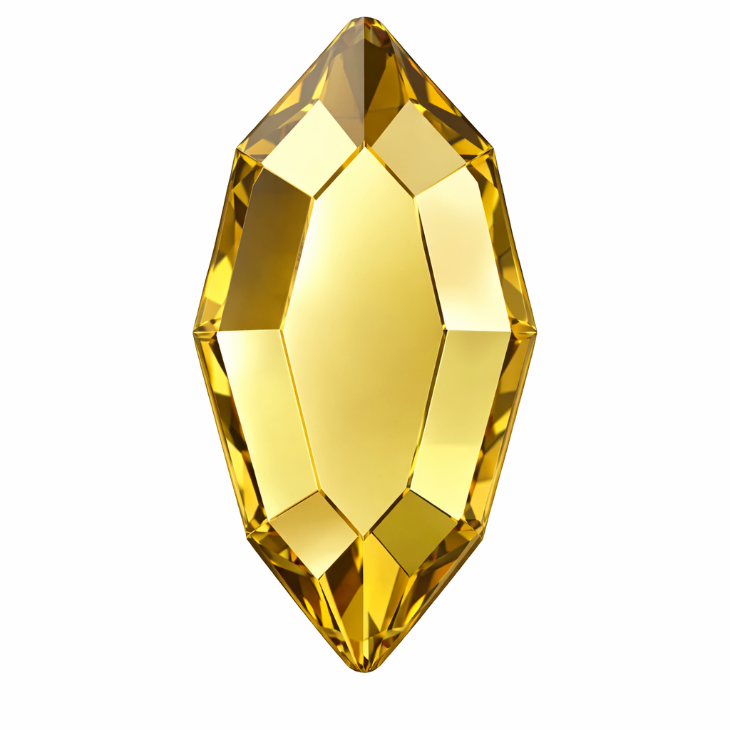 Pack de gemas dentales Navette SWAROVSKI® - Dark Jonquil