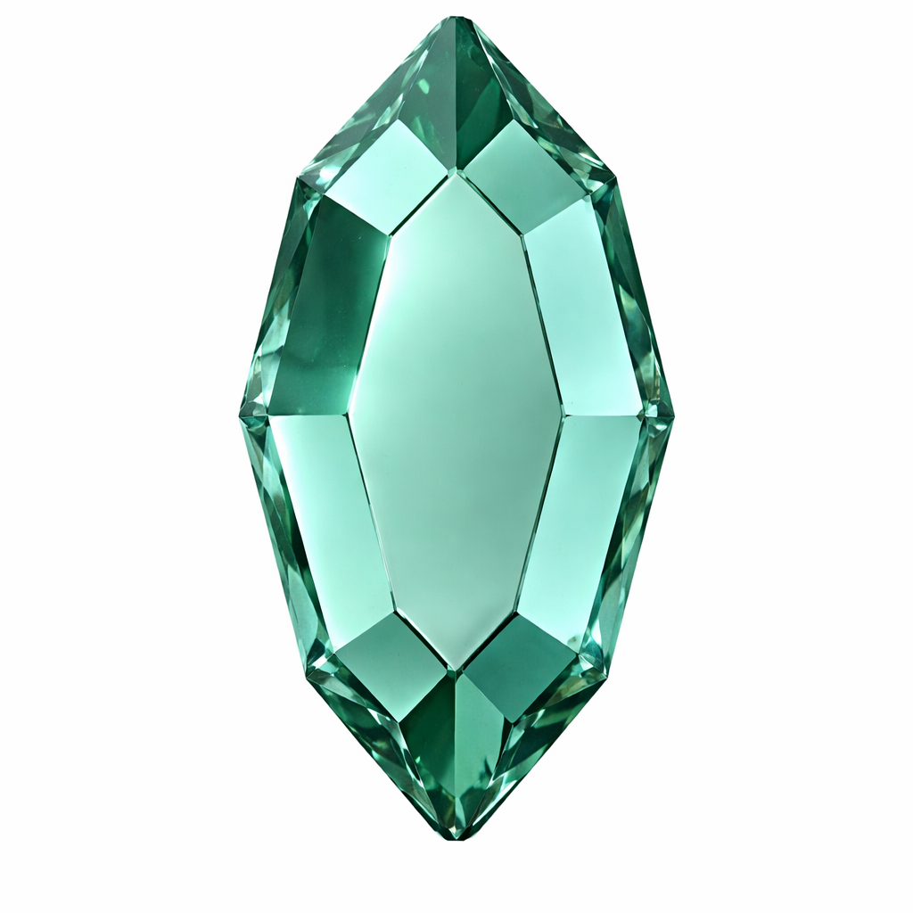 Pack de gemas dentales Navette SWAROVSKI® - ReC. Caribbean Green